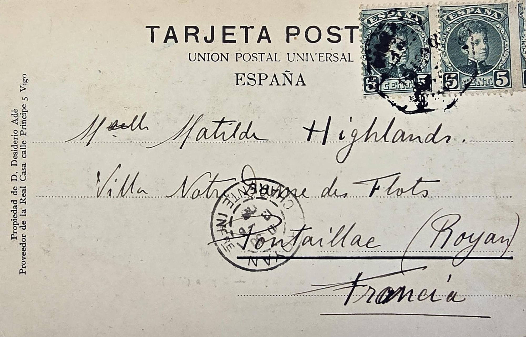 La historia de Baiona por correo postal