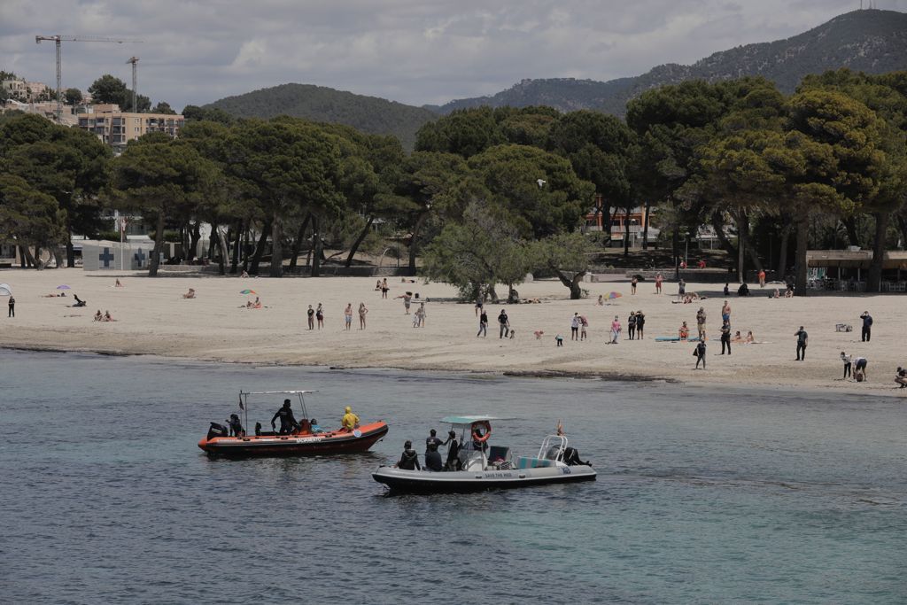 Decenas de personas acuden a Santa Ponça para ver a  Wally