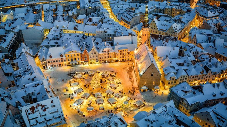 El mercado de Navidad de Tallín es uno de los más bonitos de Europa