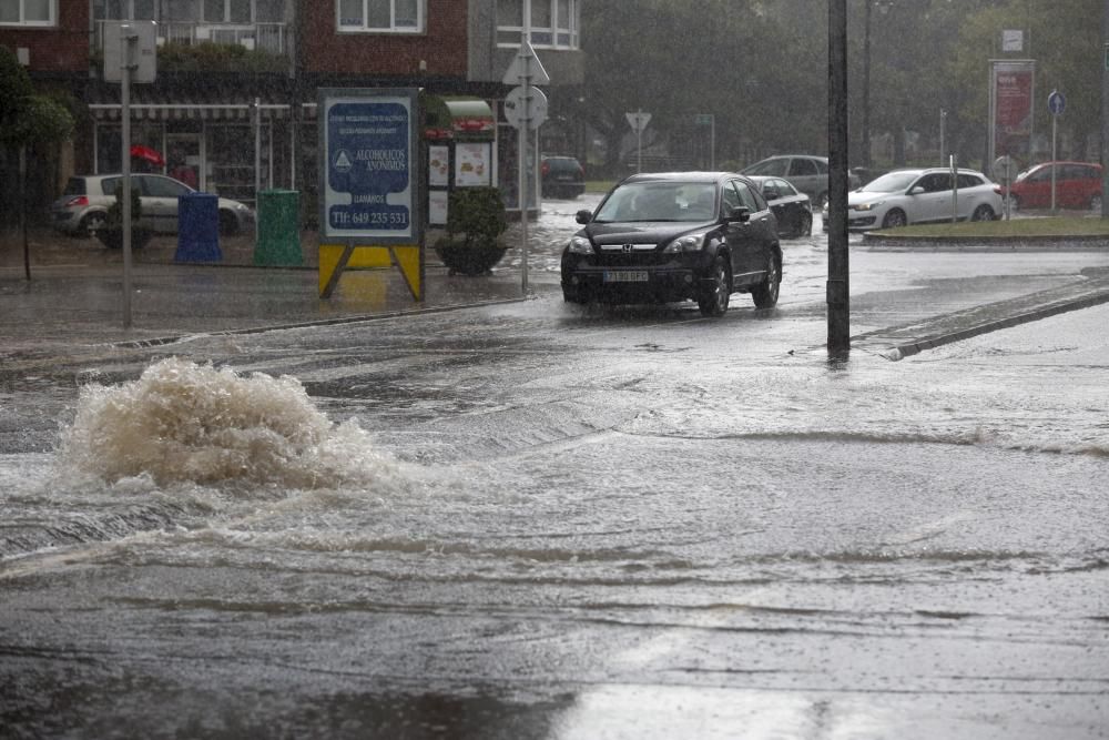 El temporal causa importantes inundaciones en Avilés