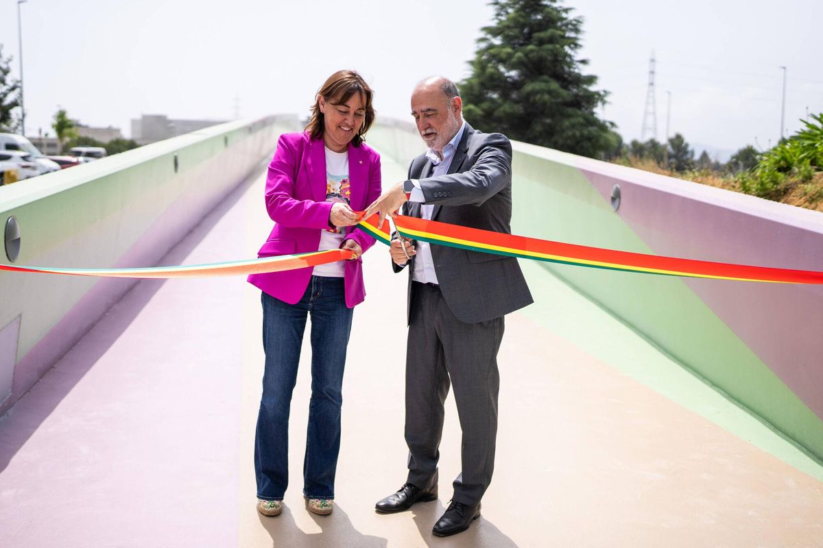BARBERÀ DEL VALLÈS 13/06/2025 Barcelona. Inauguración del puente que conectara el núcleo urbano de Barberà del Vallès con Baricentro. El acto contará con la presencia de la Consellera de Territori, Sílvia Paneque, y del alcalde de Barberà, Xavier Garcés. FOTO de ZOWY VOETEN