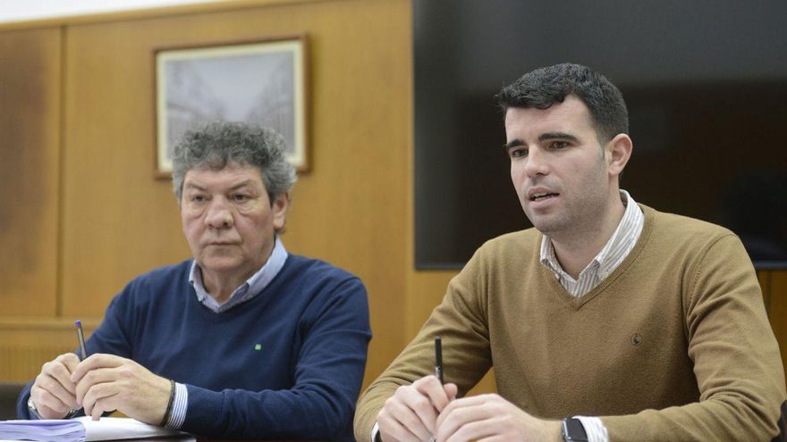 Blanco y Louzao presentando los presupuestos en 2024. | Bernabé/ Javier Lalín