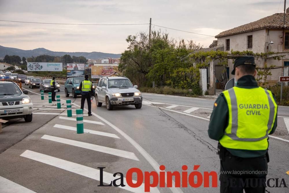 Reparto de mascarillas en Caravaca