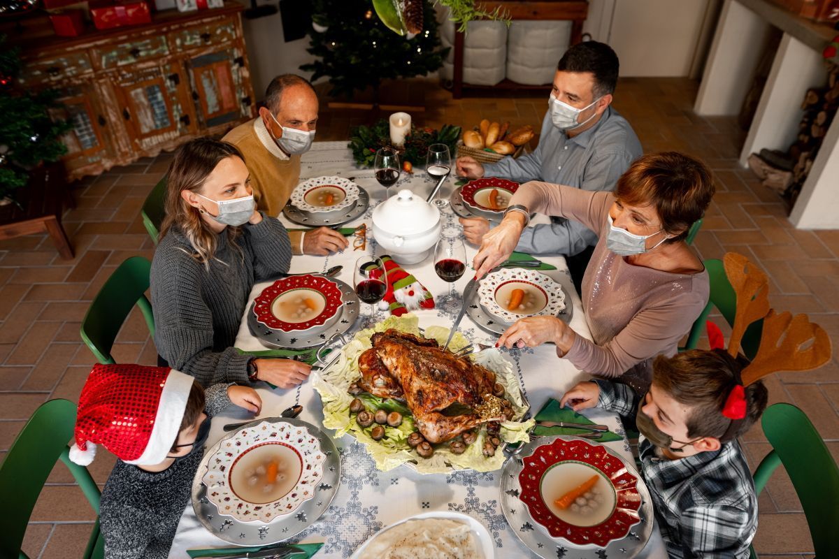 Una cena de Navidad