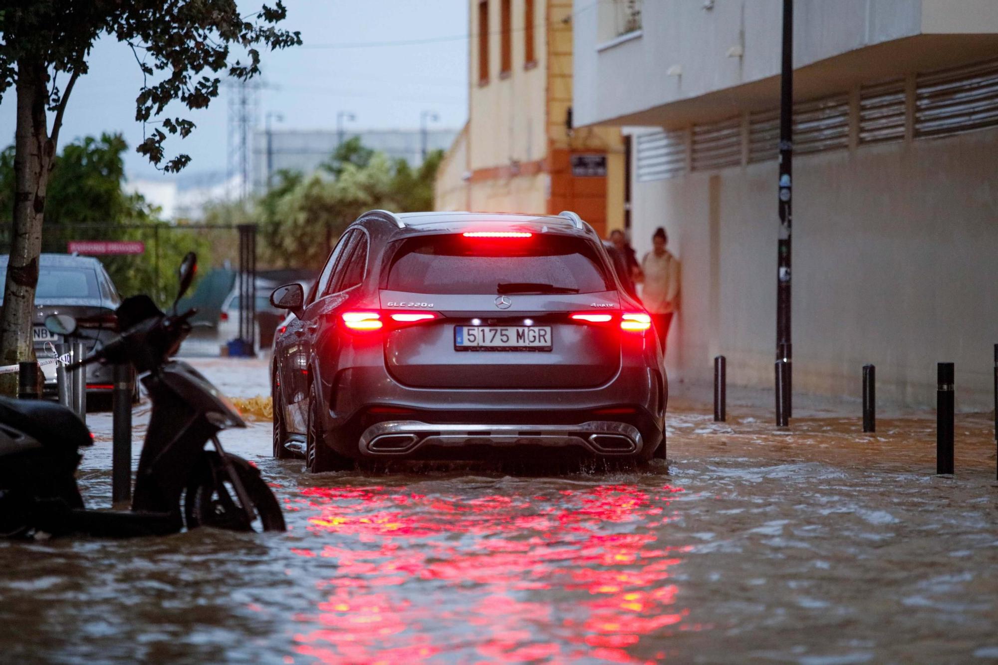 Las imágenes de la dana 'Alice' en la tarde del sábado en Ibiza