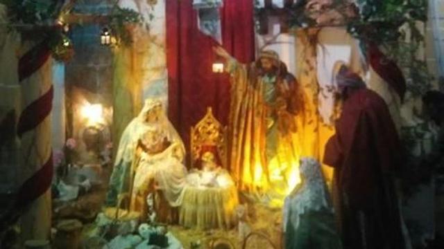 Belén de tamaño natural en la iglesia de Benalúa