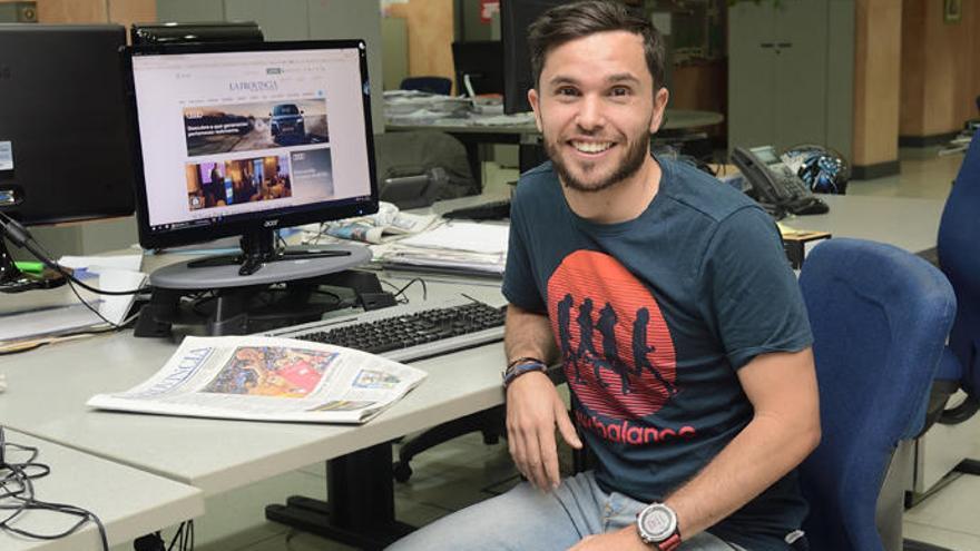 Marcos Yánez durante el encuentro chat