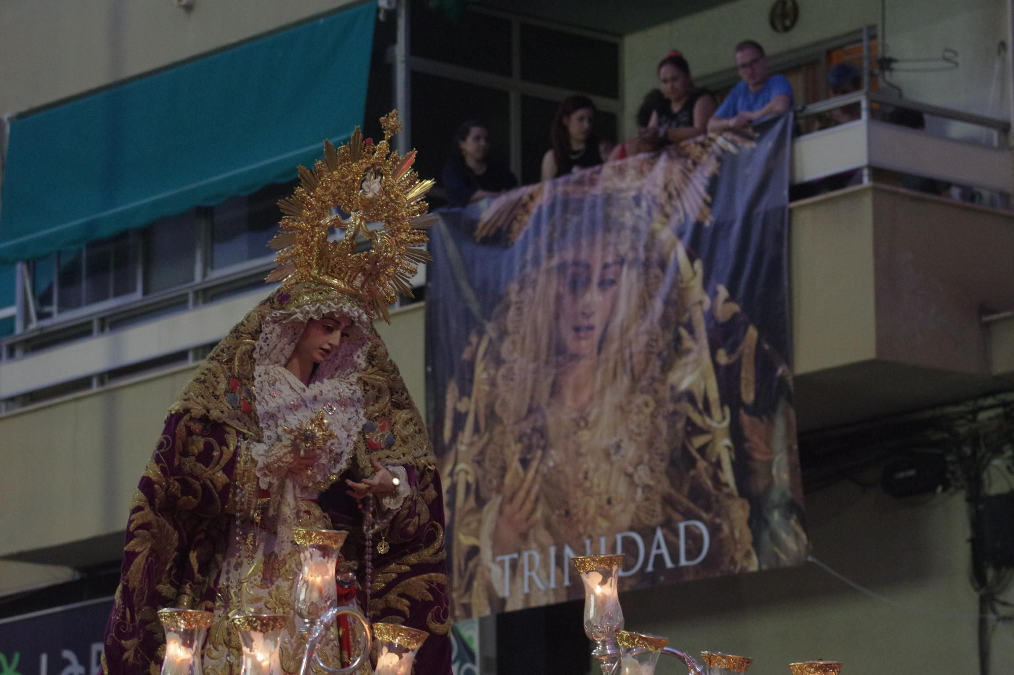 La procesión de la Virgen de la Trinidad este sábado por su festividad en Pentecostés, en imágenes