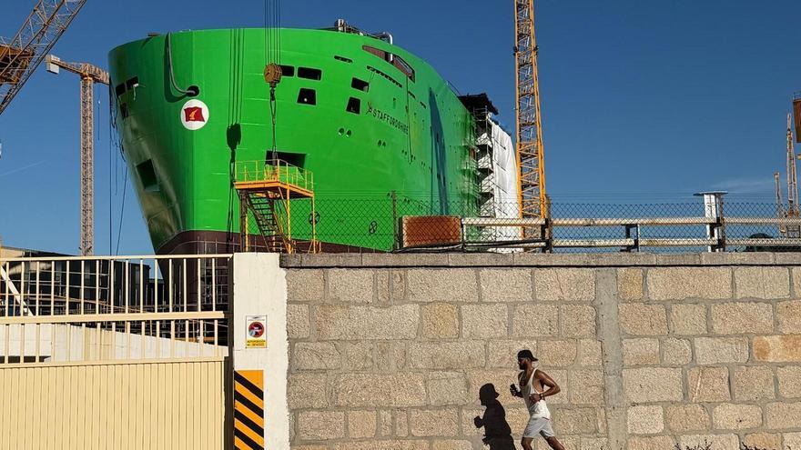 Un lord inglés acampa en Beiramar: Armón Vigo descubre al «Staffordshire», el primer buque de eólica marina del naval gallego