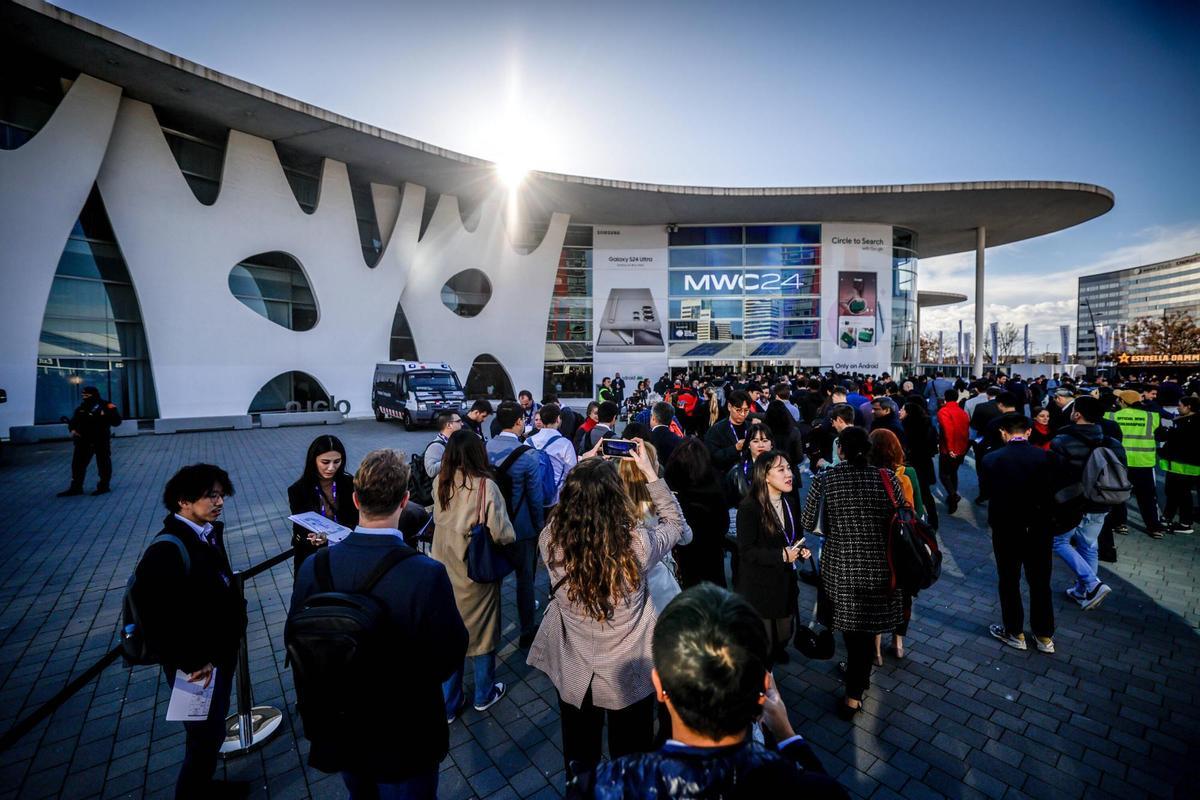 Inauguración del Mobile World Congress en la Fira de Barcelona