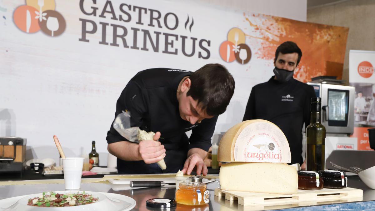 Una de las demostraciones culinarias de GastroPirineus del año pasado.