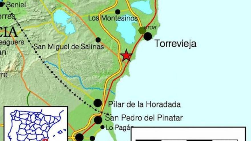 Un terremoto de 2,4 grados en la escala Richter sacude Torrevieja