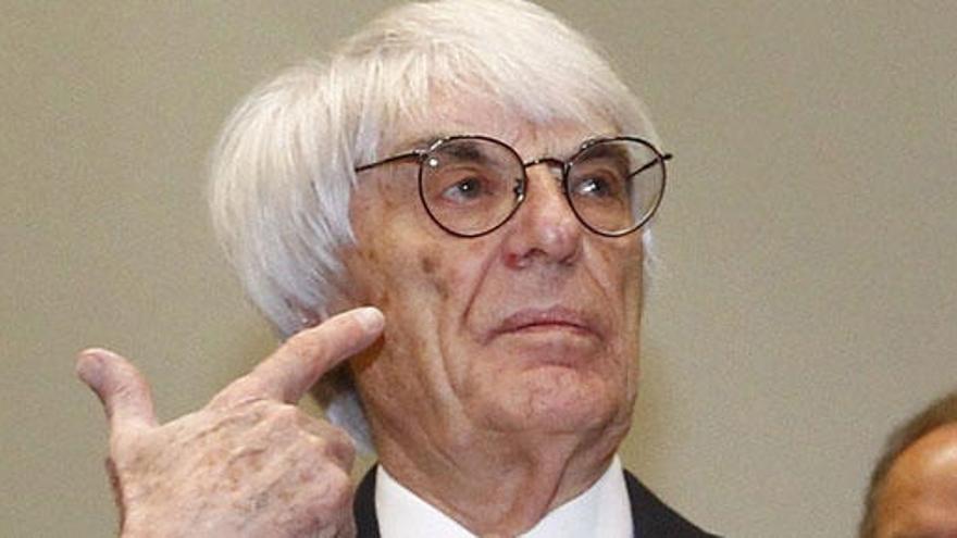 El patrón de la Fórmula 1, Bernie Ecclestone.