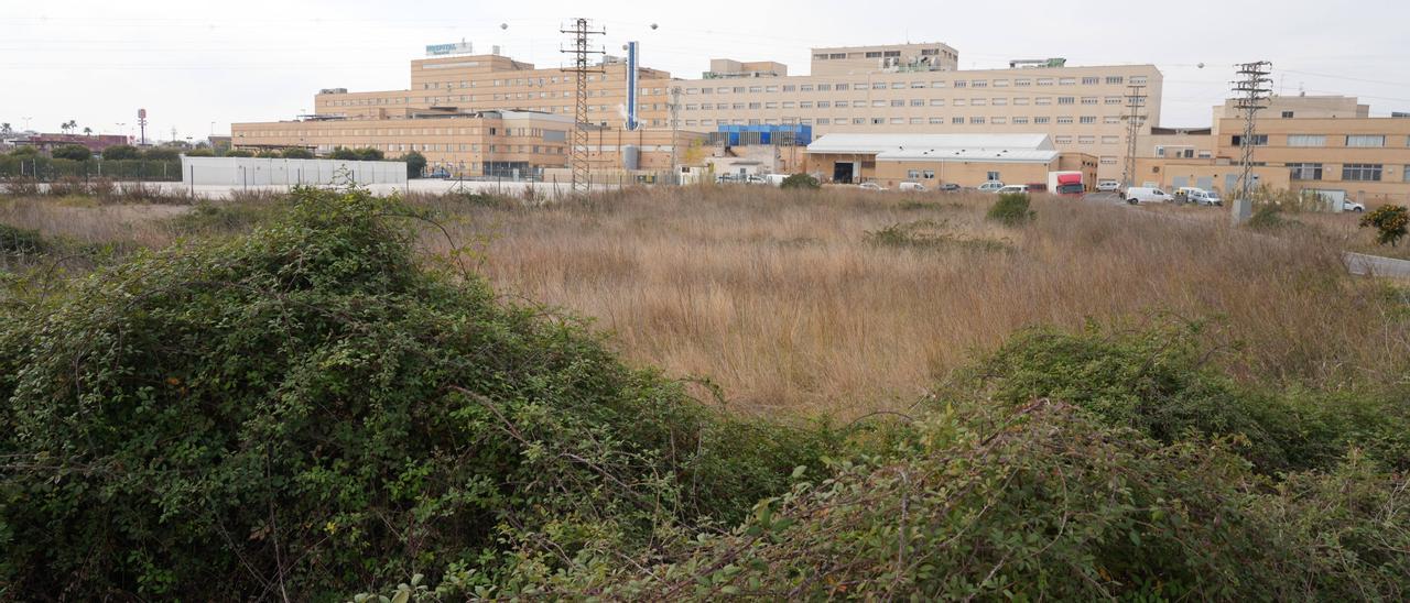 Terrenos donde se levantaré el nuevo megahospital de Castellón, parte de los cuales fueron ocupados para el hospital de campaña.