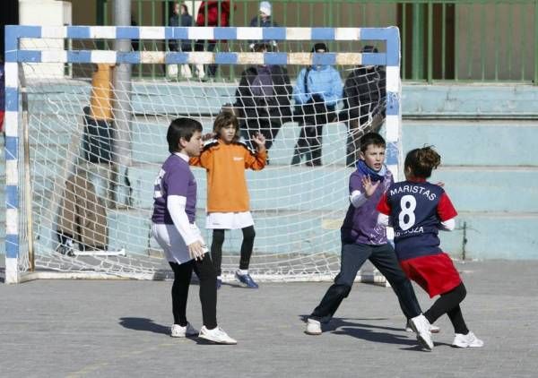 BALONMANO: Maristas-Casablanca (alevín masculino) / Maristas-Balonmano Aragón (infantil) / Maristas-Aragón Santa Isabel (benjamín mixto)