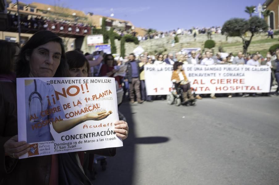 Manifestación sanitaria en Benavente