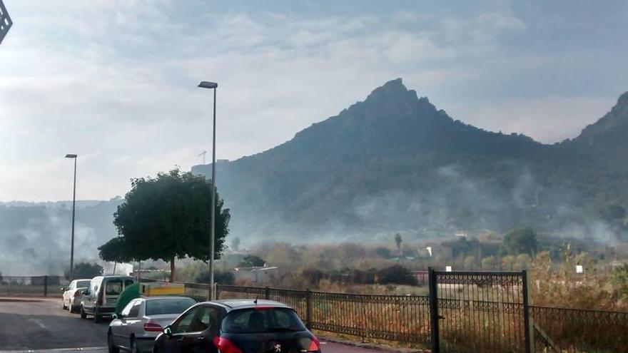 Imagen tomada por Ecologistas en Acción para denunciar la contaminación por las quemas en Cieza.