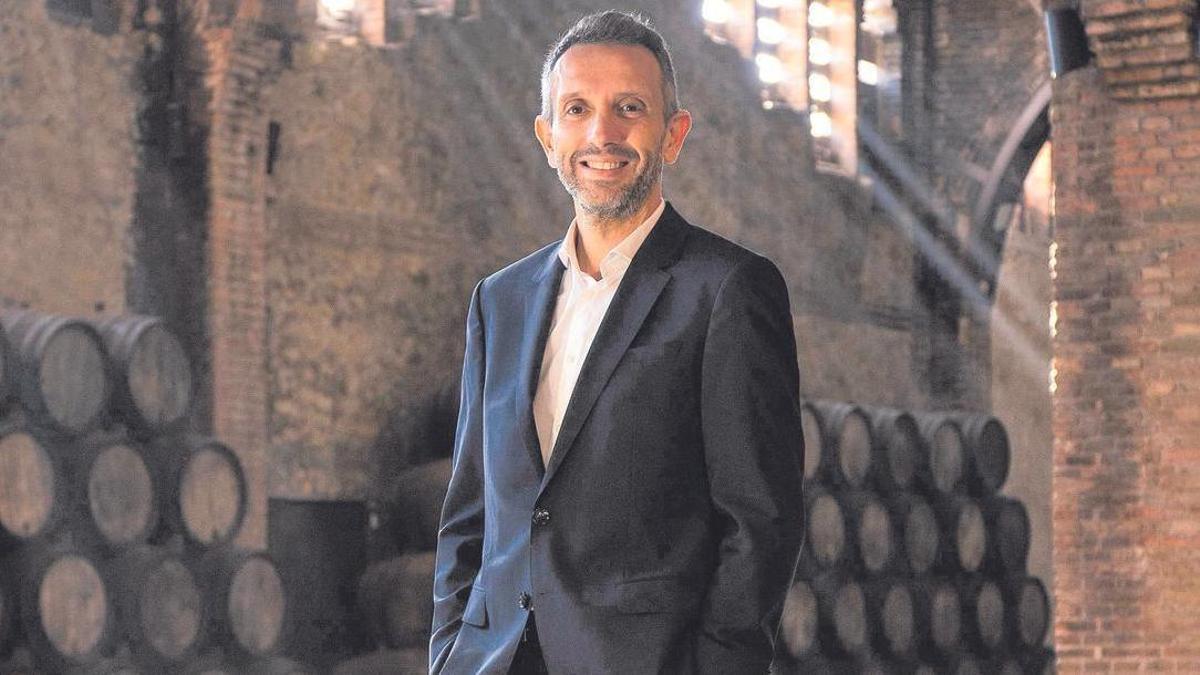 Sergio Fuster, CEO de Codorníu, en las cavas de Sant Sadurní d&#039;Anoia.