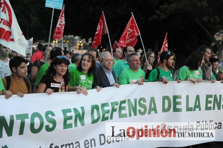 Manifestación contra la LOMCE en Murcia