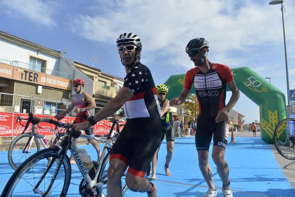 Llegada a la meta del Triatlón Villa de Fuente Álamo