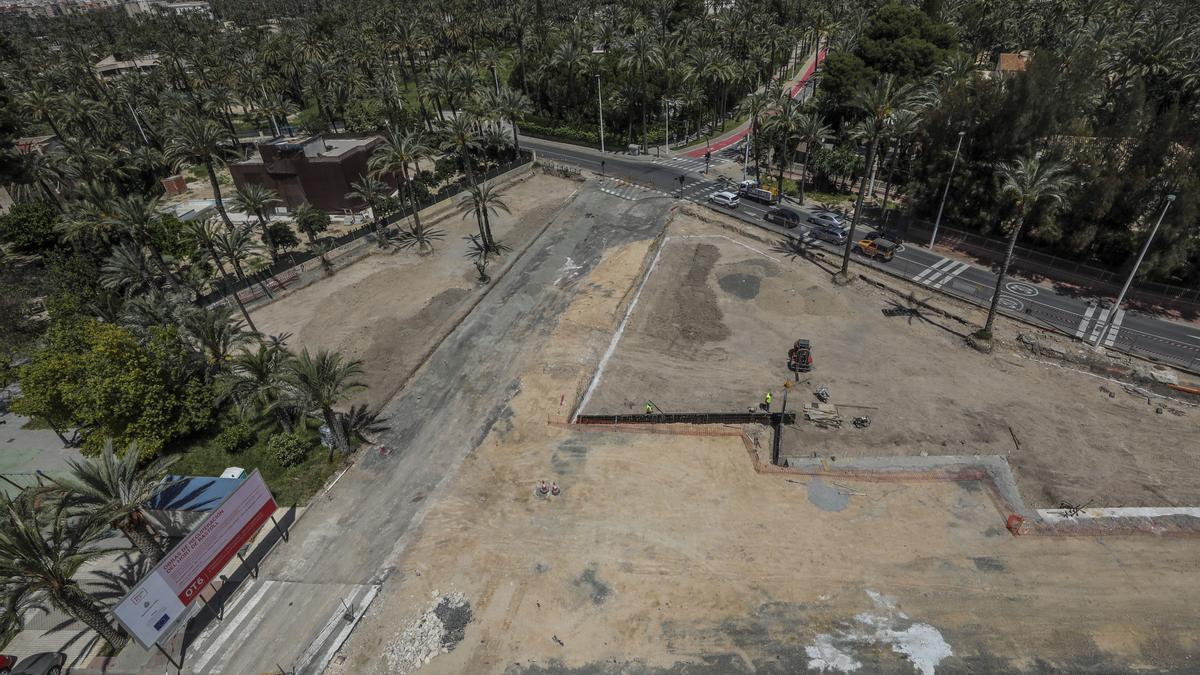 El proyecto de regeneración del Hort de Rastoll, en la avenida de Candalix, se encuentra en plena ejecución.