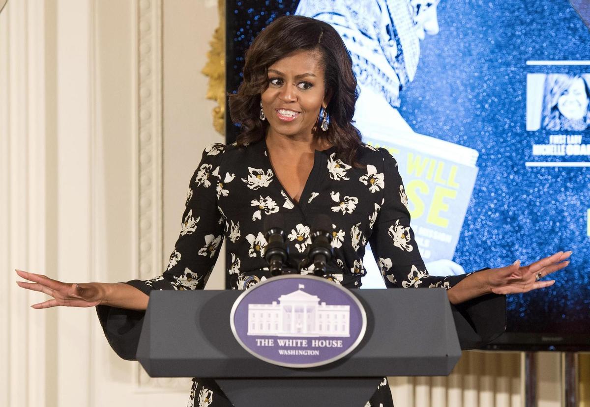 La ex primera dama de los EEUU, Michelle Obama, en una foto de archivo de 2016