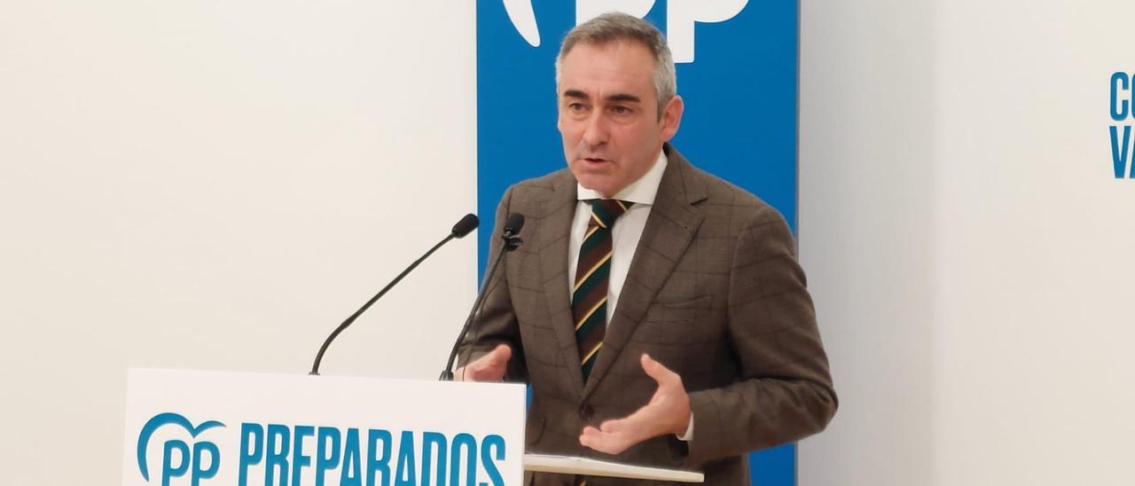 El director de campaña del PPCV y diputado popular en las Corts, Miguel Barrachina, este viernes.