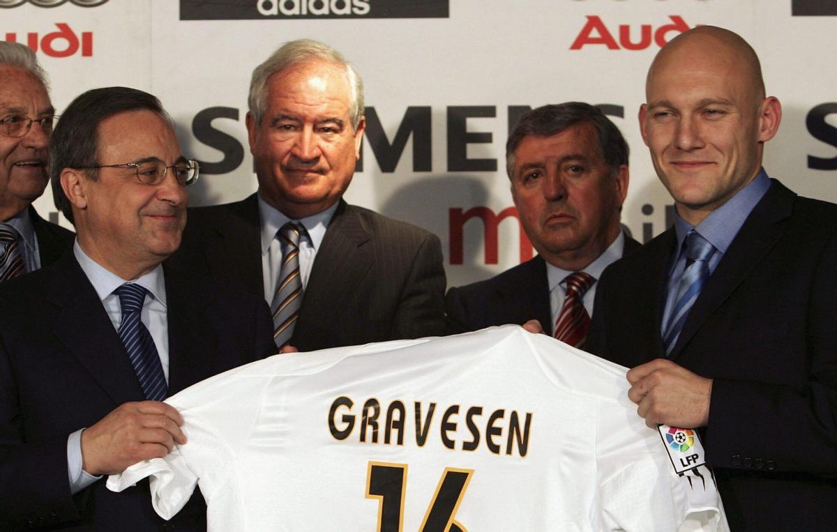 El día de la presentación de Thomas Gravesen con el Real Madrid, un 14 de enero de 2005.