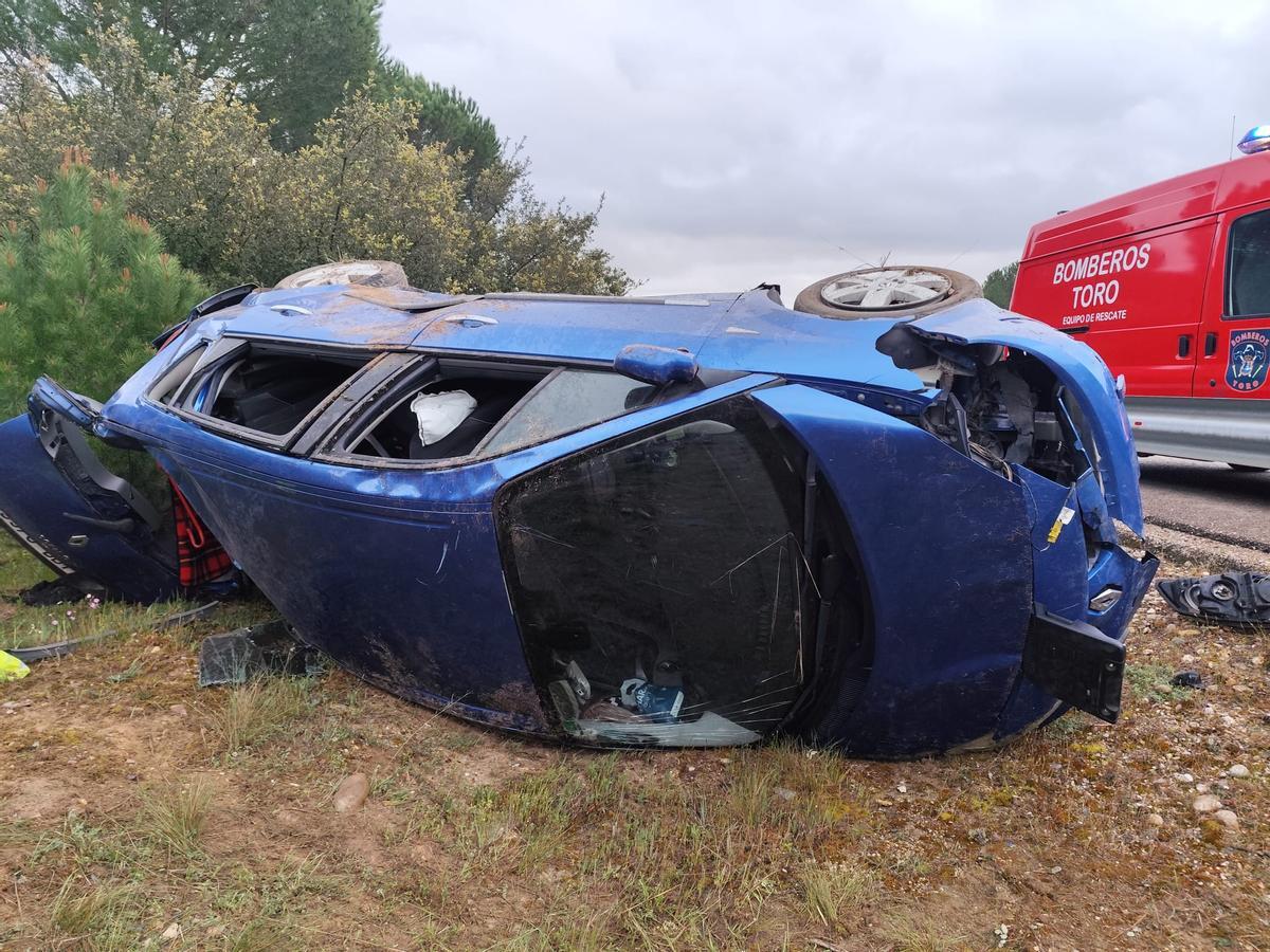 Estado del vehículo tras el accidente.