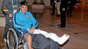 El davanter del Barça, David Villa, serà operat divendres a la tarda.
