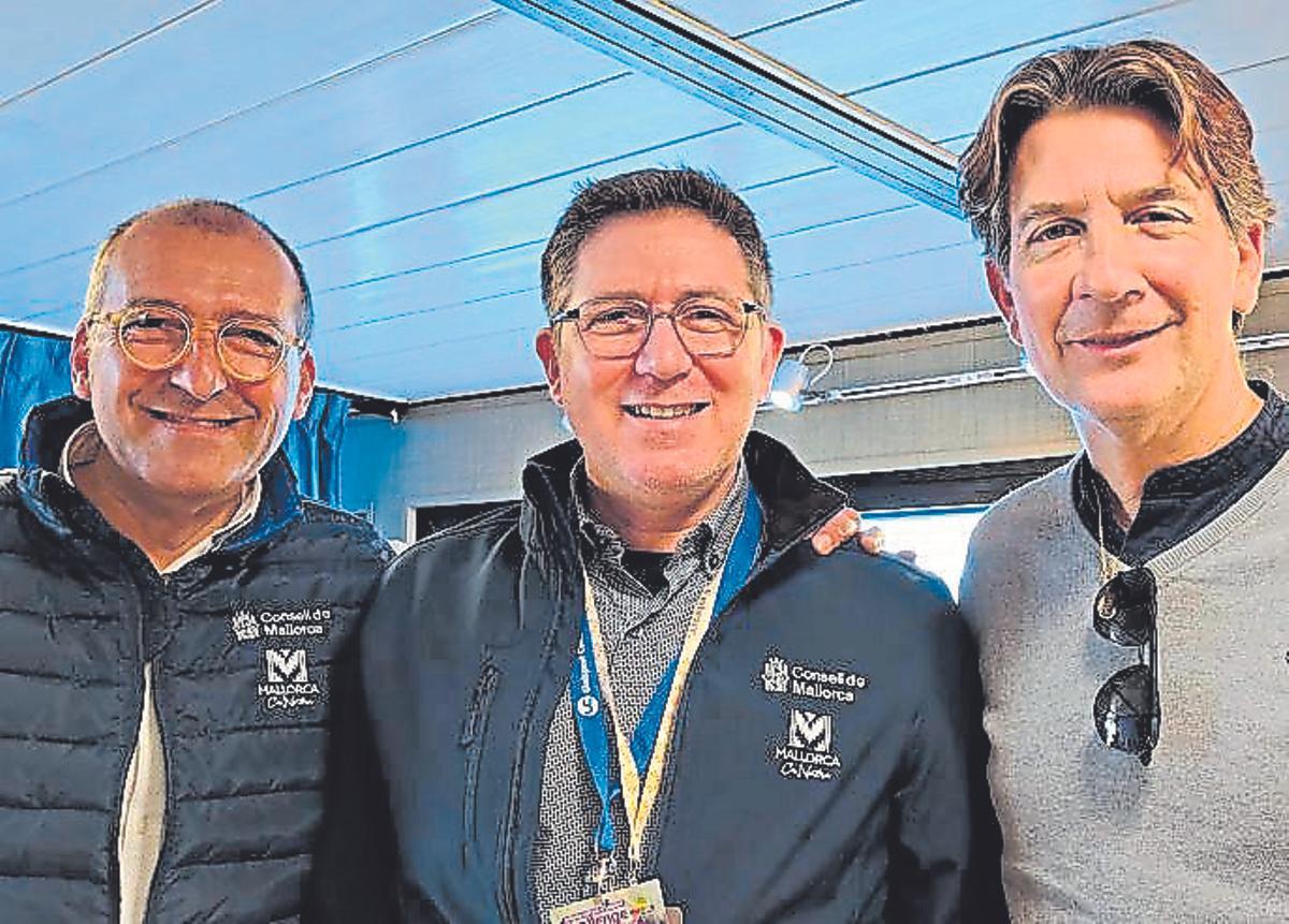 Pedro Mas, Guillem Ginard y Fernando Gilet.