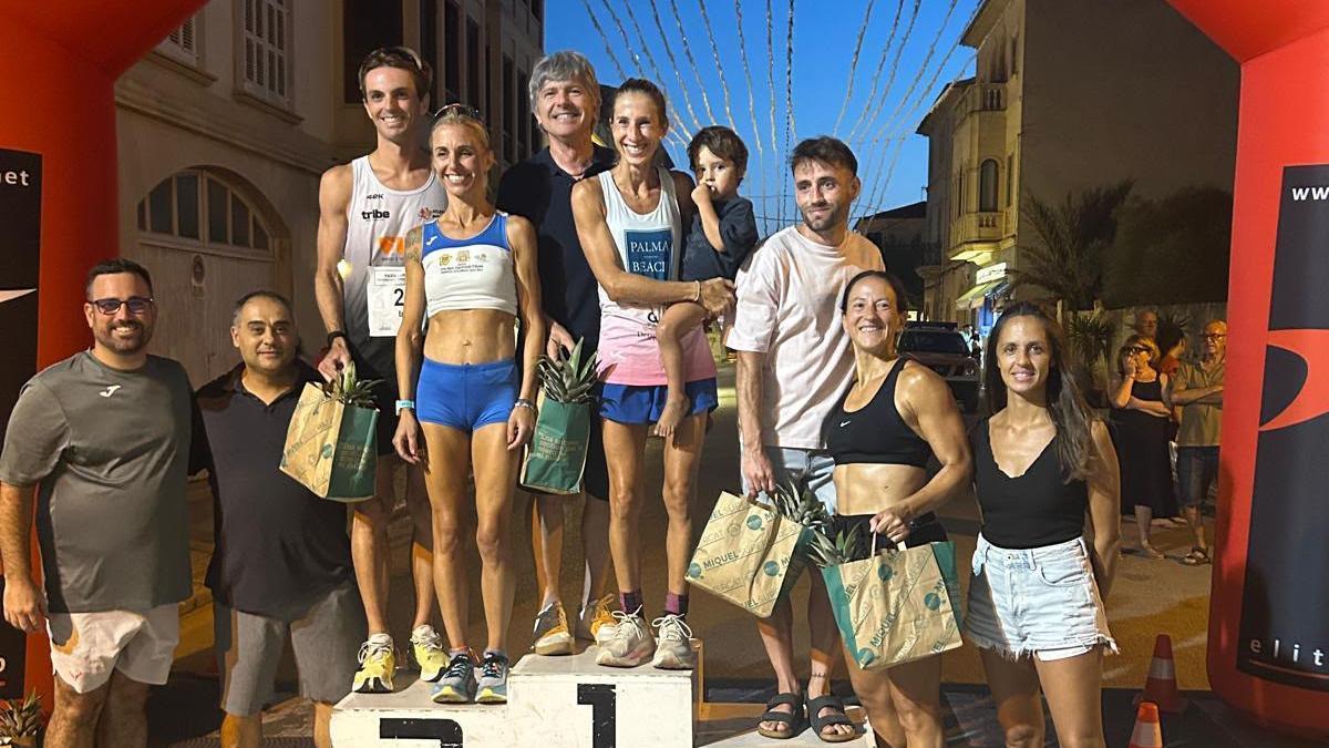 Podio de la carrera Colònia Sant Jordi-Ses Salines