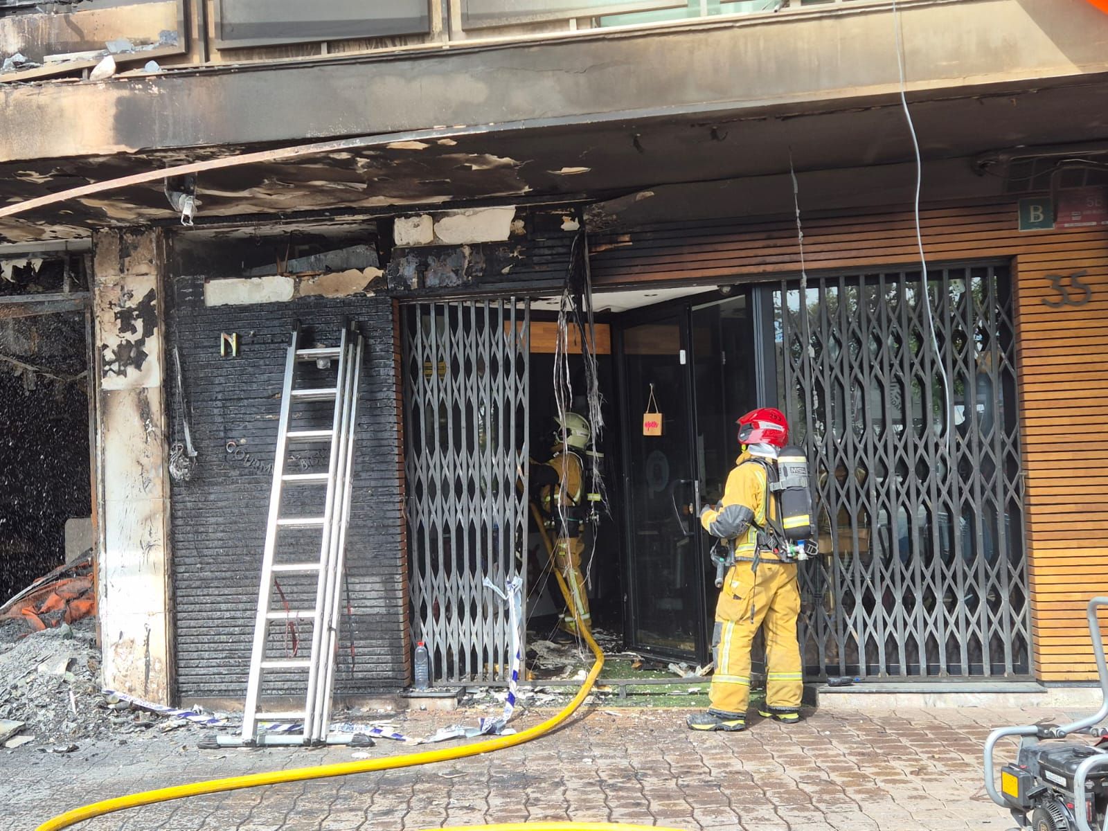 Incendio en un local del Paseo Marítimo de Palma