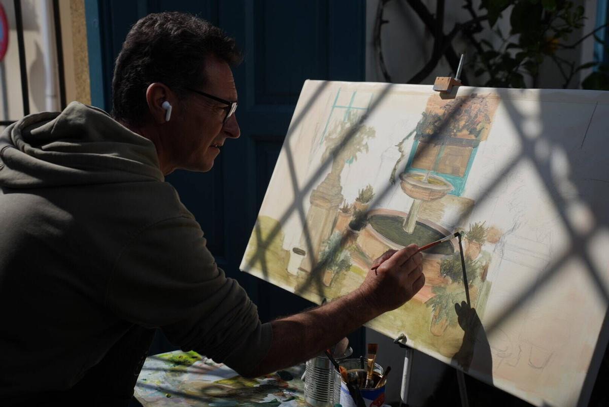 Concurso de pintura rápida Patios de Córdoba en el Palacio de Viana
