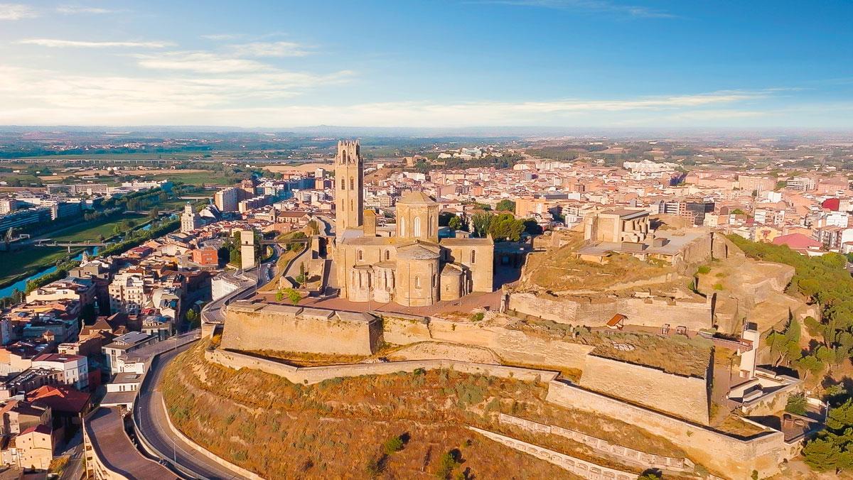 Vista de la Seu Vella de Lleida.