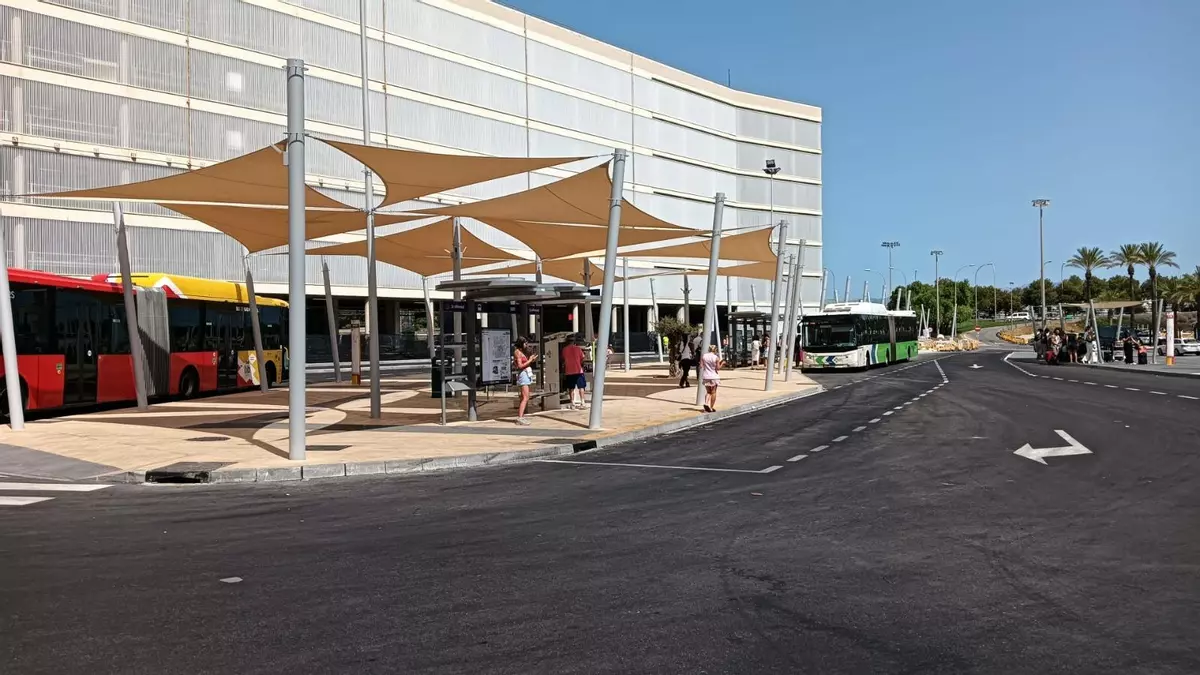 La nueva parada de autobuses del aeropuerto de Palma entrará en funcionamiento este viernes