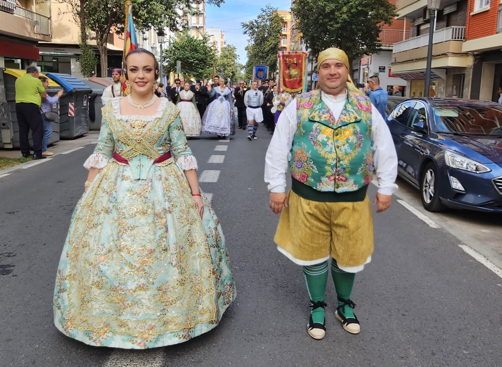 Las comisiones el Marítim, protagonistas en el Homenaje a la Senyera