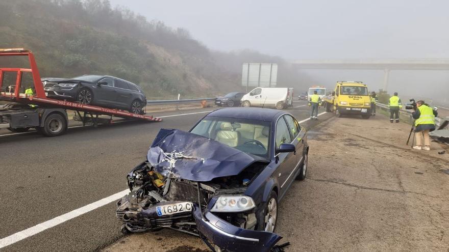 Accidente múltiple en Galisteo