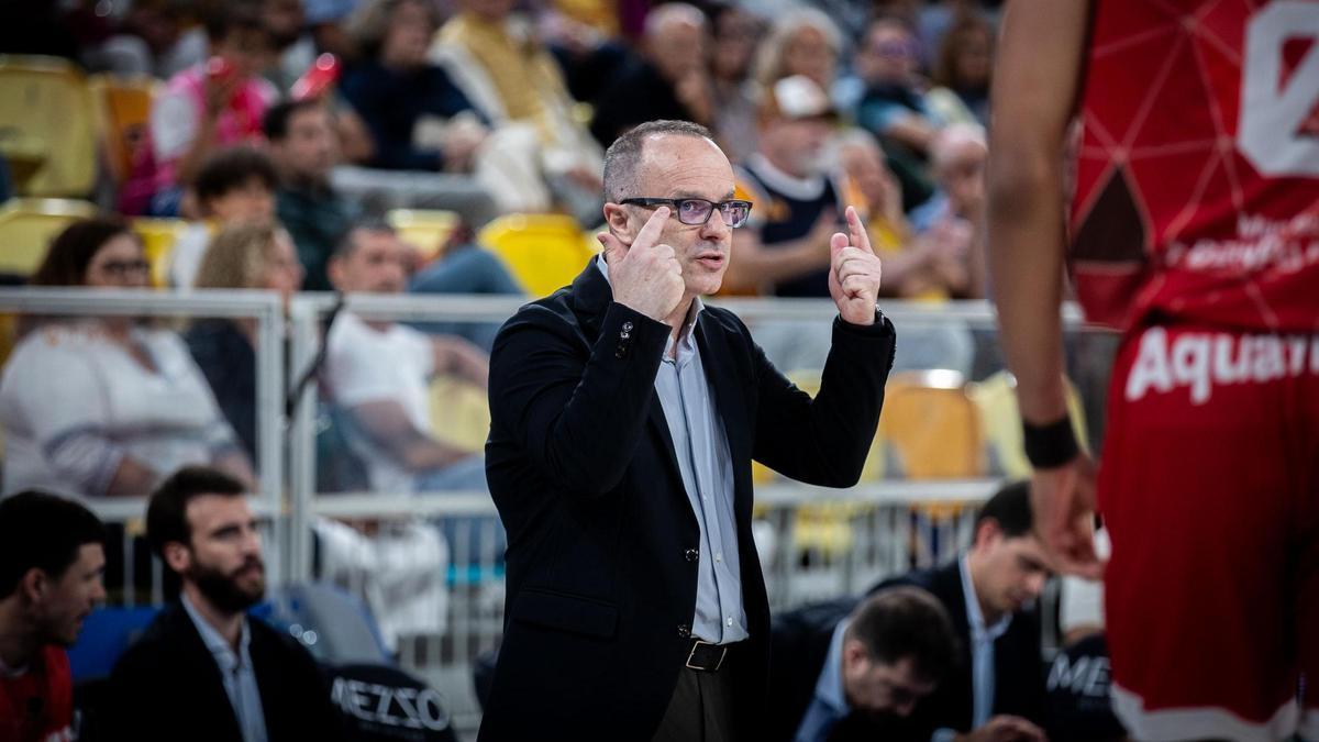 Diego Ocampo, durant el partit disputat a Las Palmas