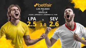 UD Las Palmas vs. Sevilla FC: horario, TV, estadísticas, clasificación y pronósticos
