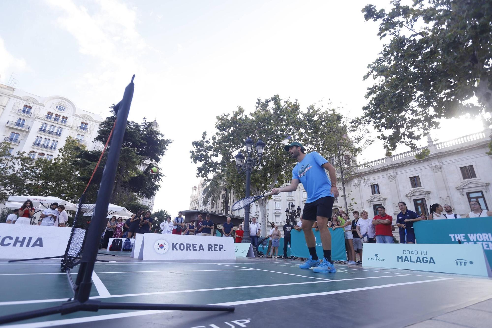 Fiesta del tenis en València por la Copa Davis