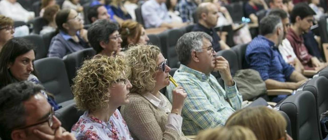 Los directores de colegios de Infantil y Primaria de la provincia, citados ayer por la inspección educativa en el Instituto Cavanilles para abordar la próxima matriculación.