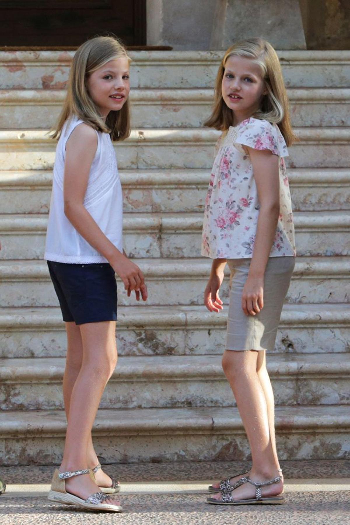 La infanta Leonor y la Princesa Sofía en Mallorca