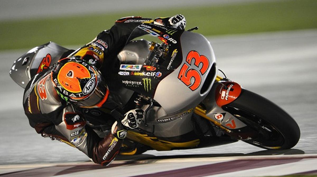 Tito Rabat, durant els entrenaments del GP de Qatar. Tito Rabat, durant els entrenaments del GP de Qatar.