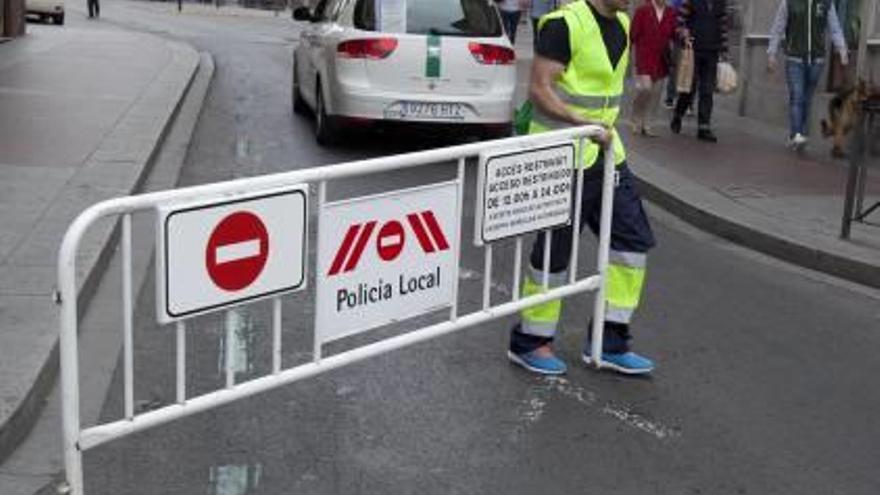 La calle Corredora se corta los sábados a partir del mediodía.