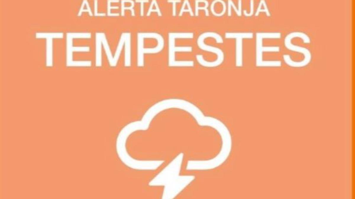 Alerta naranja por lluvias