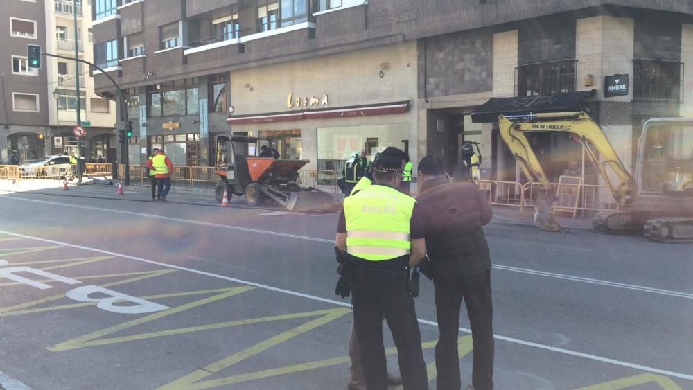 Escape de gas en la avenida Cervantes.