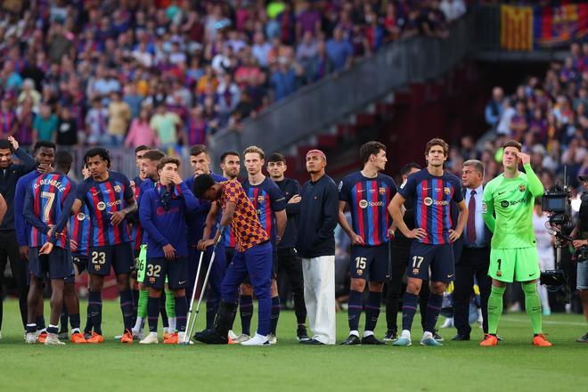 Las imágenes de la despedida de Jordi Alba, Busquets... ¡y el Camp Nou!