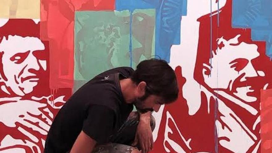 El arte urbano efímero de Ayoze Jiménez cuestiona nuestros mecanismos de control social