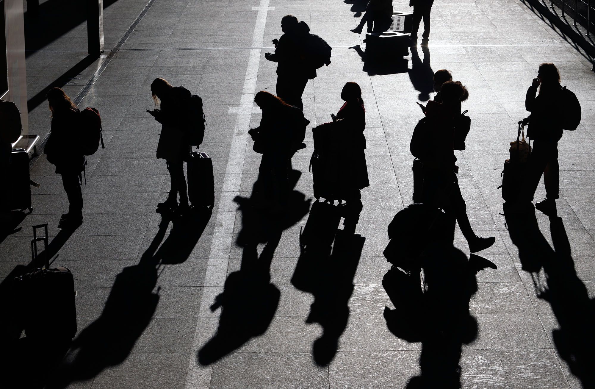 Movimiento de pasajeros en el aeropuerto de Málaga el 23 de diciembre.